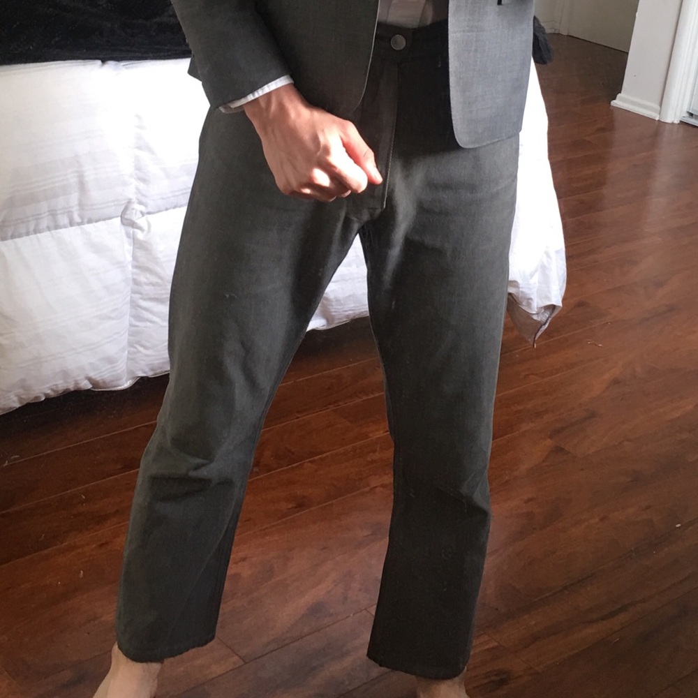 Thom Browne Jean pants, size 0, in “Medium Grey”